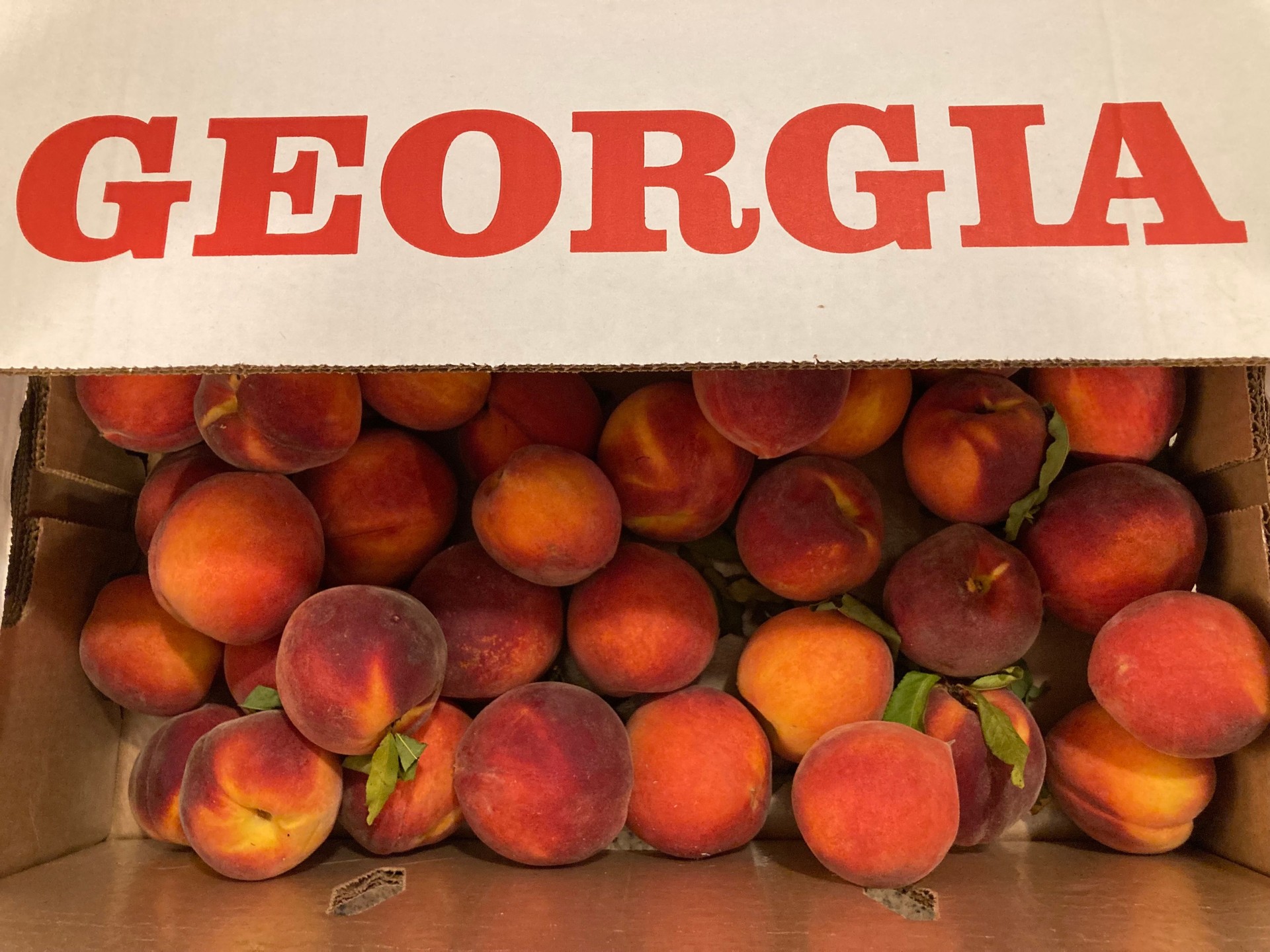 Box of Georgia Peaches